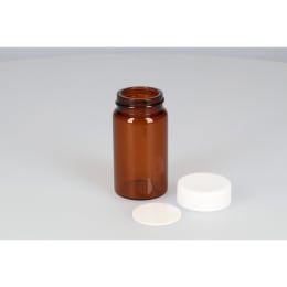 ねじ口瓶 茶色 SV-50A 50mL PPキャップ ソフトロンPP貼りパッキン付 50組 250531