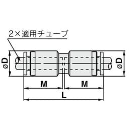 クリーンワンタッチ管継手(ブロー用) ミリサイズ KPシリーズ KPH06-00