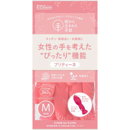 プリティーネ手袋 M レッド 1双