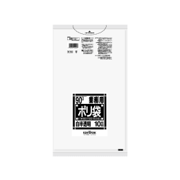 業務用ポリ袋 N94 90L 白半透明 10P×30冊