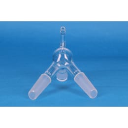Fine共通摺合二又減圧用アダプター 吸引口φ8付 上部雌15/25 下部雄19/38×2