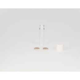 日電理化硝子 ねじ口瓶S-07 1.5mL 無色 メラミン白キャップ ダブルフッ素PTFEパッキン 100組 250122