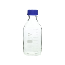 ねじ口角びん(メジュームびん) 青キャップ付 1L 017230-1000A
