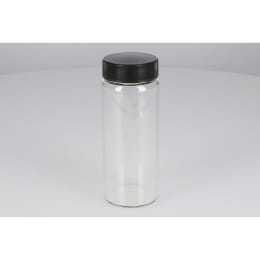 日電理化硝子 ねじ口瓶SV-150 150mL 無色 黒キャップ ダブルフッ素PTFEパッキン 20組 251155