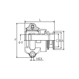 トヨコネクター ヘルール式 TC6-FS50-2S