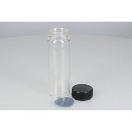 日電理化硝子 ねじ口瓶 SV-100 100mL 無色 フェノールキャップ フッ素PTFE/シリコンパッキングセット 25組 251113