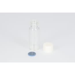 日電理化硝子 ねじ口瓶 無色 S-2 5mL PPキャップ フッ素PTFE/シリコンパッキン 組合せセット 100組 250087