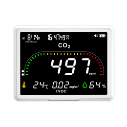 TVOC・CO2モニター 卓上・壁掛け型 BS-CO2D-PTH-20