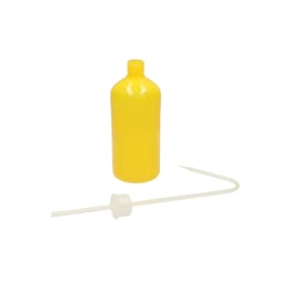カラー洗浄びん 500mL 黄 LDPE