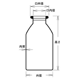 TGK - 東京硝子器械 TryWinZ / バイアル瓶 茶色 V-20 20mL 液状用