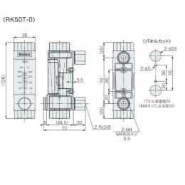 流量計 AIR大流量バルブ無 RK50T-0-3/8-AIR/N2-300L/min