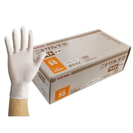 ニトリル手袋 ライト PF 白 SS 200枚入