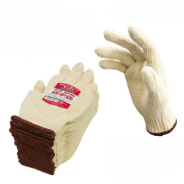 お買得高級純綿手袋 フリー ゴム縛り 12双