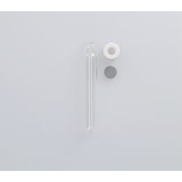 ねじ口試験管 ST-16.5S 10mL 穴あき白キャップ ブチルパッキン付 100入 119404