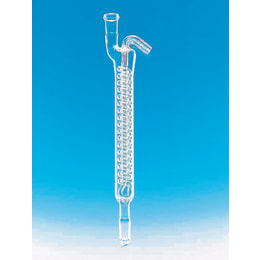 Fine透明共通摺合ジムロート冷却器 筒長200mm 上部雌15/25 下部雄15/25