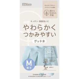 グッドネ薄手 手袋 M ブルー 1双