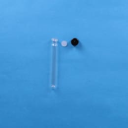 ねじ口試験管 ST-15S 10mL 黒キャップ シリコンパッキン付 100入 119277