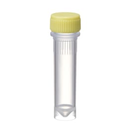 Oリングレススクリューキャップチューブ 2.0mL 自立型 滅菌 黄 500入