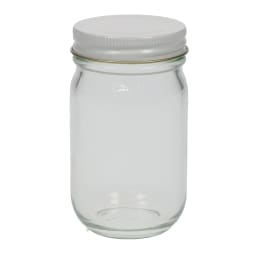 マヨネーズ瓶 140mL 白色金キャップ中栓付100入