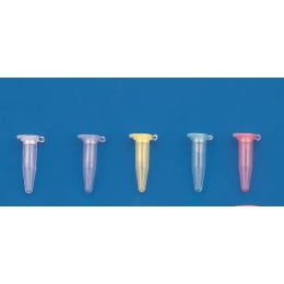 マイクロテストチューブ 0.5mL イエロー 500本