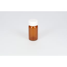ねじ口瓶 茶色 SV-15 15mL PP白キャップ フッ素PTFE/ニトリルパッキン 組合せ 50組 250648