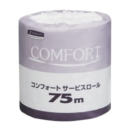 日本製紙クレシア コンフォート サービスロール 75m シングル 11275 80個