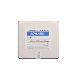 円筒濾紙 #84 ID21mm×OD25mm×L90mm 25本