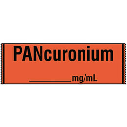麻酔薬ラベル13 PANCURONIUM SA-224 12.7m