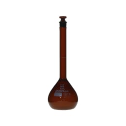 メスフラスコ 茶 スーパーグレード 250mL