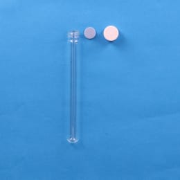 日電理化硝子 ねじ口試験管 ST-18S 25mL メラミン樹脂白キャップ フッ素PTFEシリコンパッキン 組合せセット 50組 119251