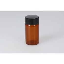 日電理化硝子 バキュームバイアルSVF-50 50mL 茶色 フェノール黒キャップ 液状用ブチルゴム栓 50組 203437