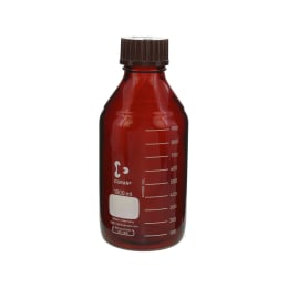 ねじ口びん(メジュームびん) 茶褐色 赤キャップ付 1L 017210-10001A
