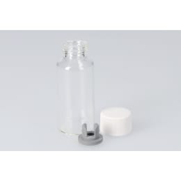 バキュームバイアル 無色 SVF-30 30mL メラミンキャップ 凍結乾燥用ブチル付 50組 203211
