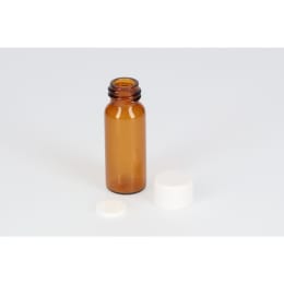 日電理化硝子 ねじ口瓶 S-2 5mL 茶色 メラミンキャップ ソフトロンP.P貼りパッキングセット 100組 250117