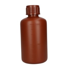 細口瓶 PE製 茶褐色 2L