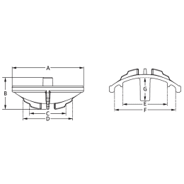 時計皿 PFAバイアル瓶用 F-1412-001 10入