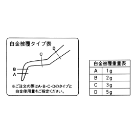 白金歯科ピンセット C 3g
