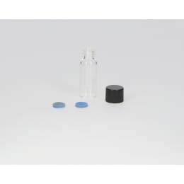 日電理化硝子 ねじ口瓶 S-07 1.5mL 無色 フェノールキャップ フッ素PTFE/シリコンパッキングセット 100組 250302