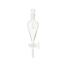 共通摺合せ分液ロート 球栓スキーブ形 50mL ガラスコック付 014230-50