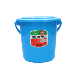 ポリバケツ 5L  フタ付