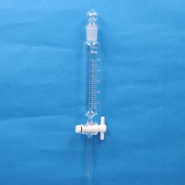 Fine共通摺合円筒分液ロート 50mL 球栓 PTFEコック付 目盛付