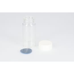 日電理化硝子 ねじ口瓶 無色 SV-30 30mL PPキャップ フッ素PTFE/シリコンパッキン 組合せセット 50組 250670