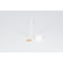 ねじ口瓶 無色 S-3 10mL PPキャップ フッ素PTFE/ニトリルパッキン付 100組 250068