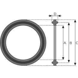 MPFフッ素樹脂(PTFE)ヘルールパッキン 2.0S