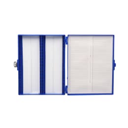 カラースライドボックス 100枚用 青