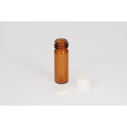 日電理化硝子 ねじ口瓶 S-08 2mL 茶色 メラミンキャップ ソフトロンP.P貼りパッキングセット 100組 250113