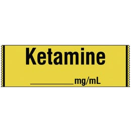 麻酔薬ラベル13 Ketamine SA-201 12.7m