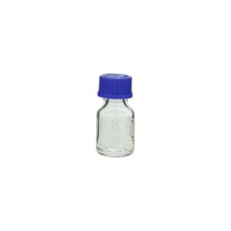 ねじ口びん(メジュームびん) 青キャップ付 25mL 017200-25A