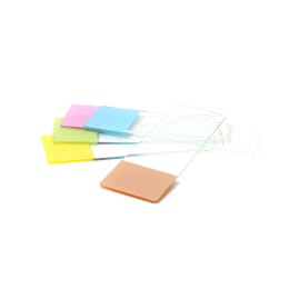 フロストスライドガラス 切放し 桃 100枚