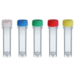 スクリューキャップチューブ 2.0mL 自立型 カラーMIX 滅菌 500本入